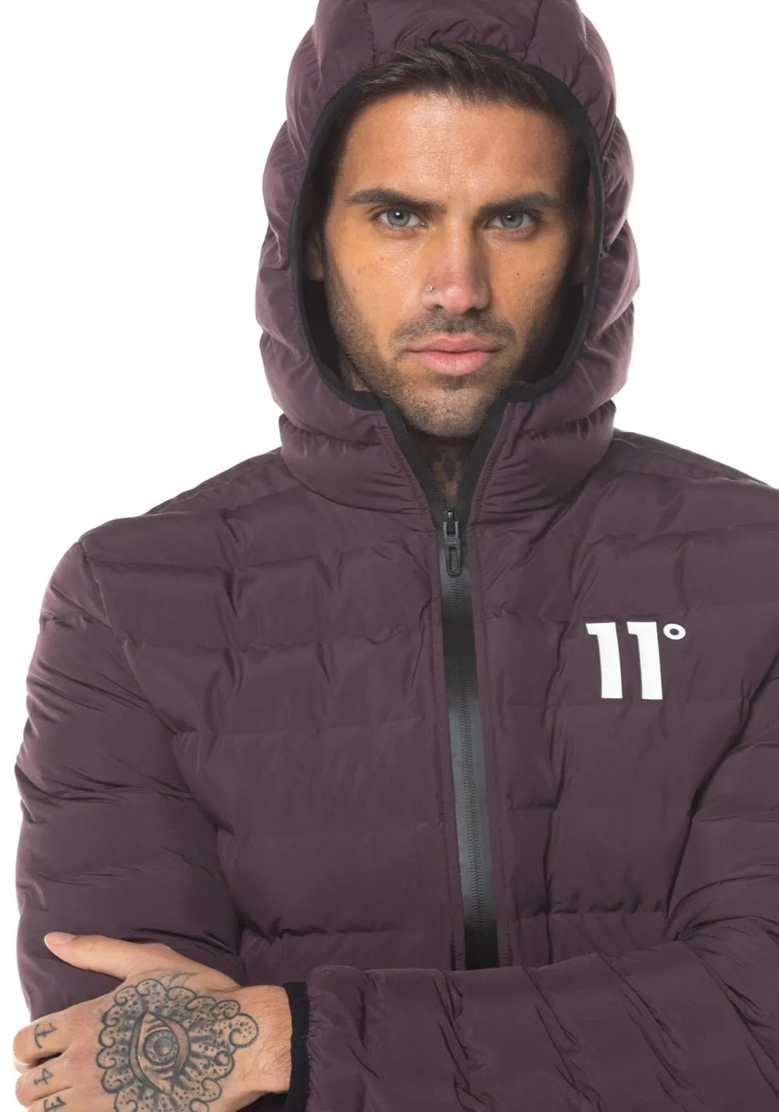 11 Degrees Space Puffer Jacket, Mulled Red