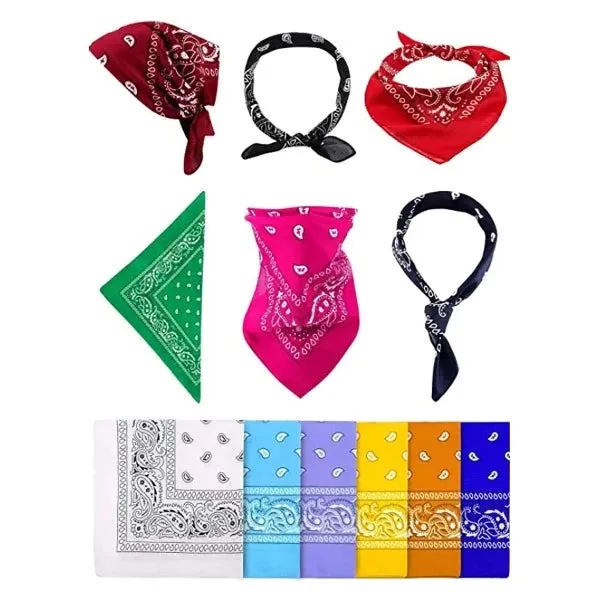 12 Pieces Print Head Wrap Scarf