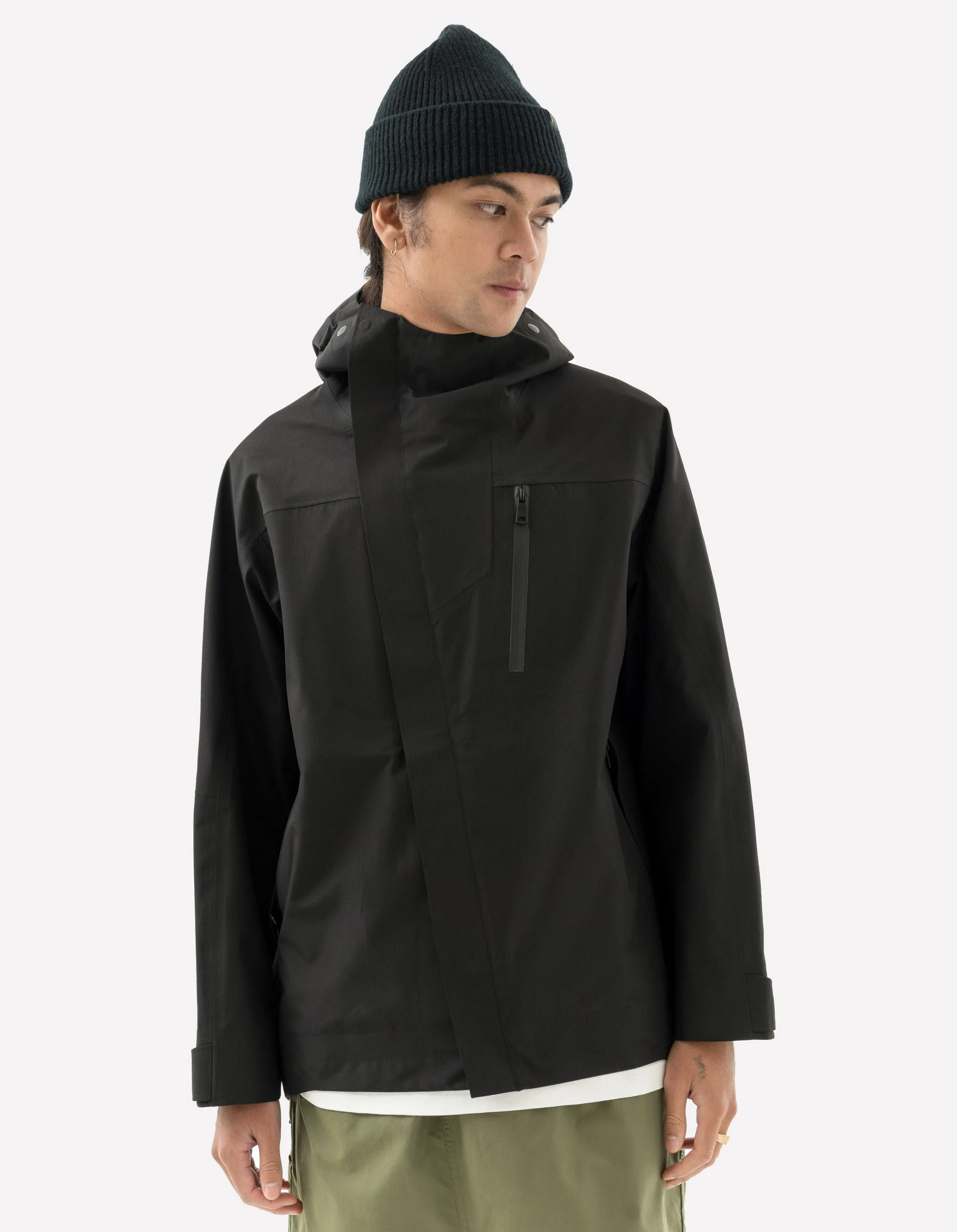 5030 3L Asym Parka Black