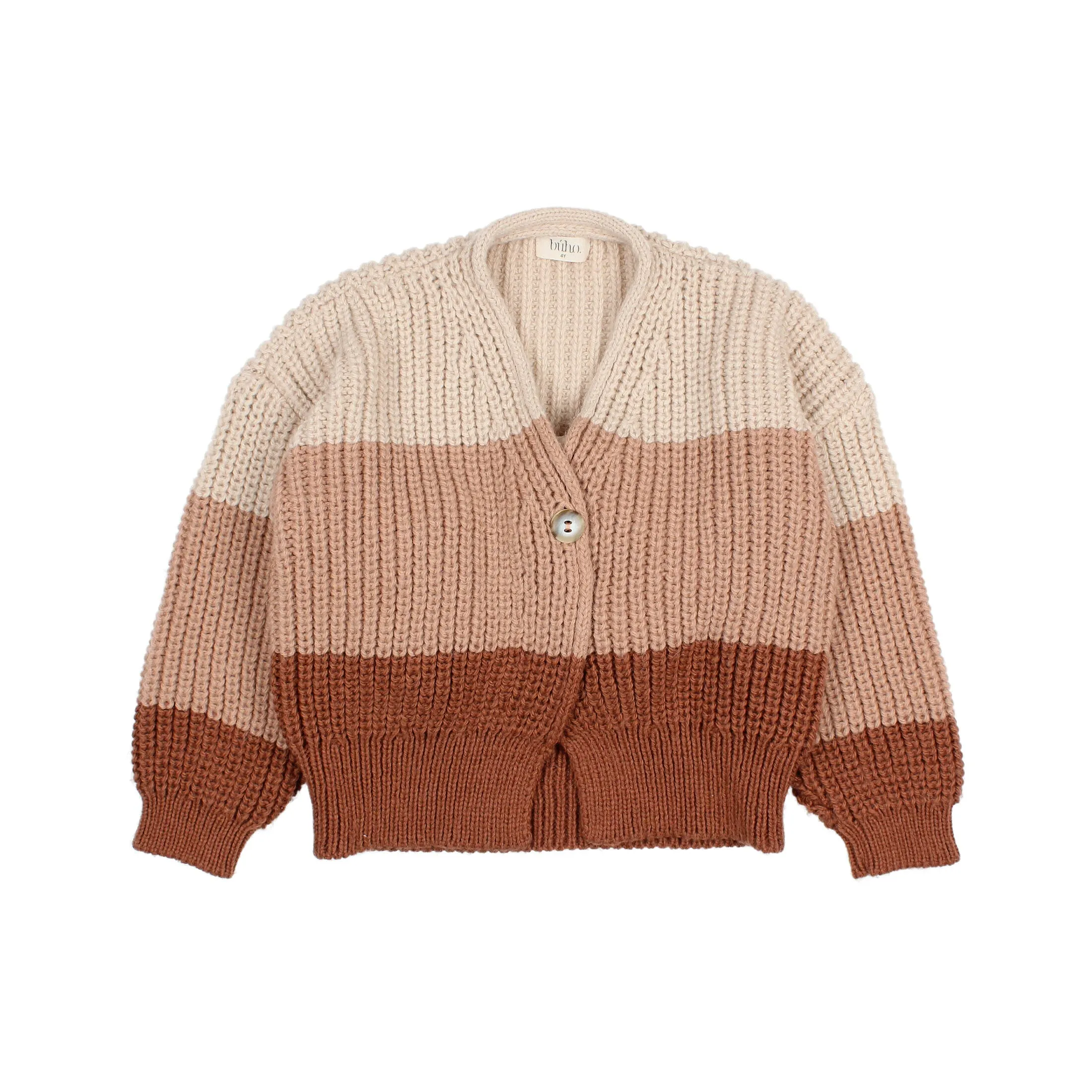 7379-FANCY CARDIGAN-Cocoa