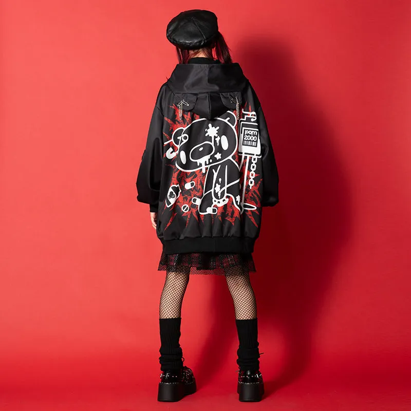 ACDC RAG & Gloomy Bear dark mesh hoodie