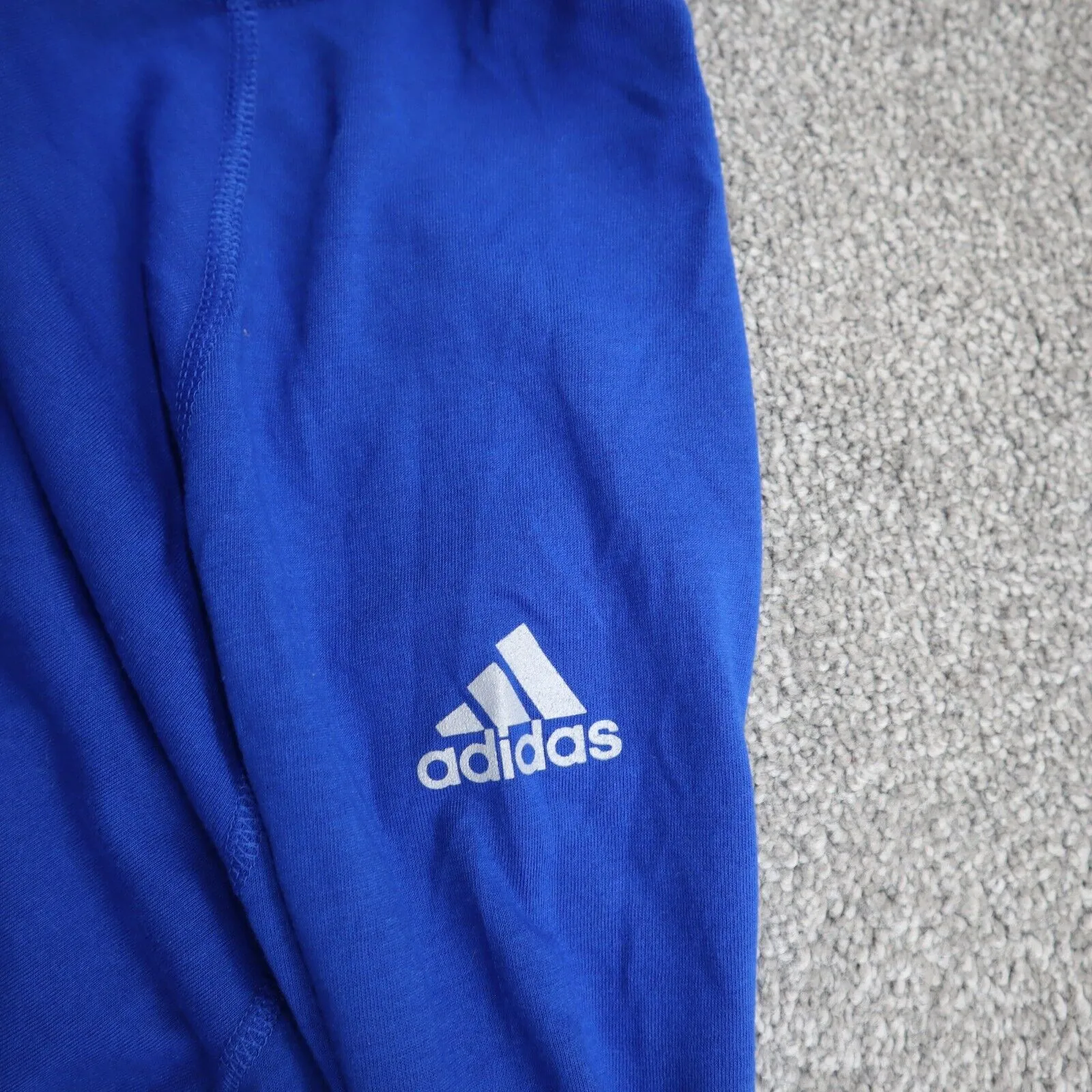 Adidas Men Raglan Sleeve Pullover Sweatshirt Ultimate Climalite Blue Size Large