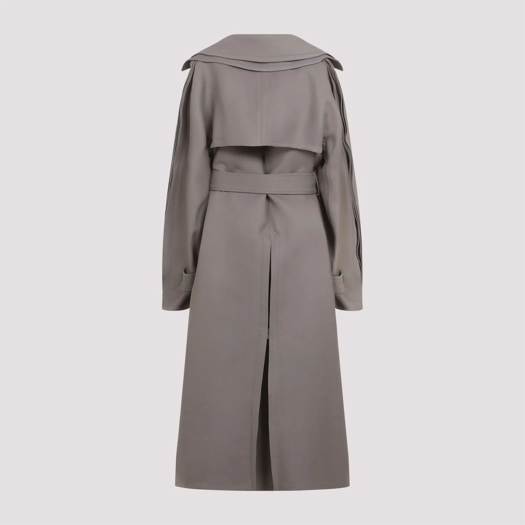 ALAIA Double Diagonal Trench Coat