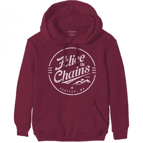 Alice In Chains Unisex Adult Circle Logo Pullover Hoodie