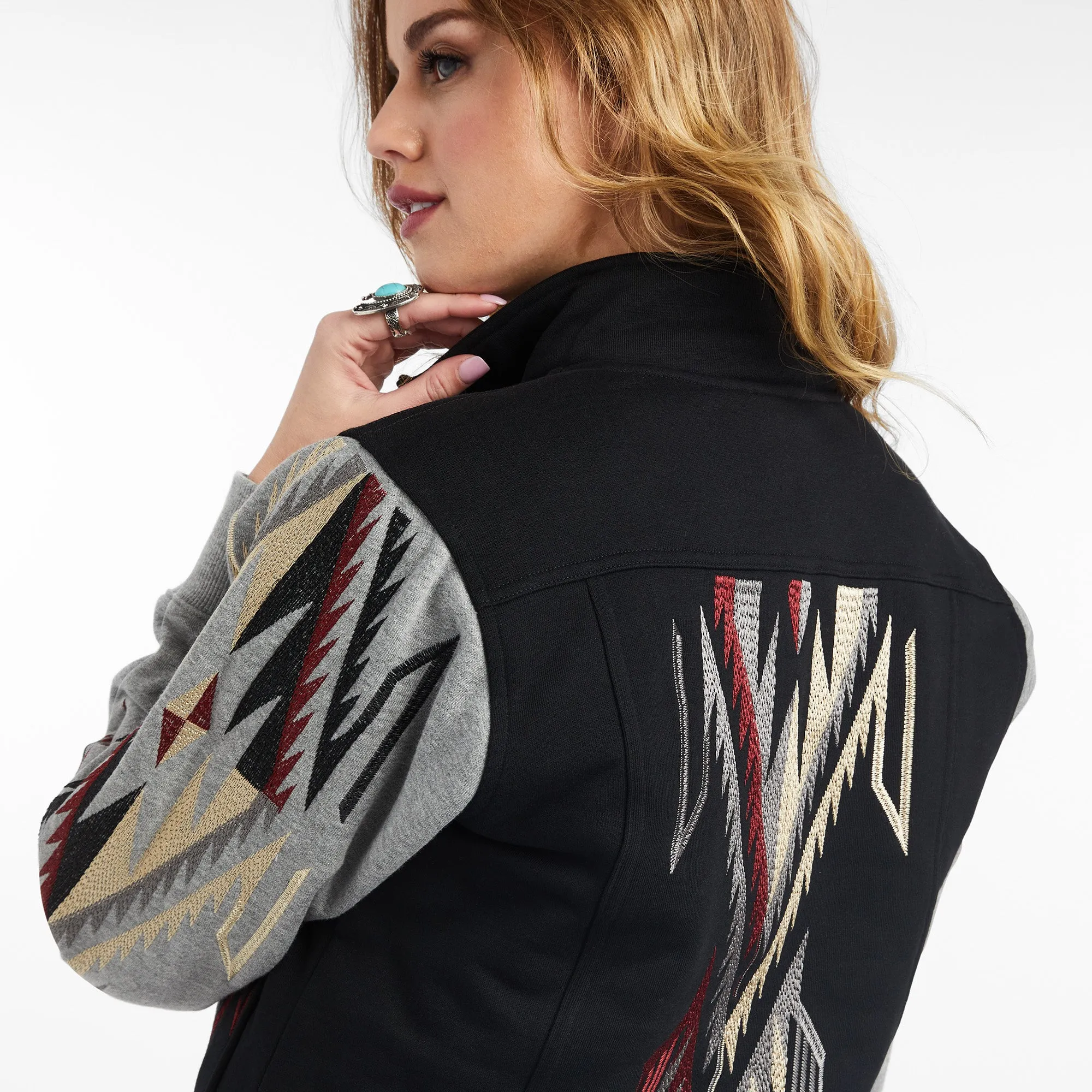 Ariat® Ladies Black & Grey Embroidered Chimayo Jacket 10042146