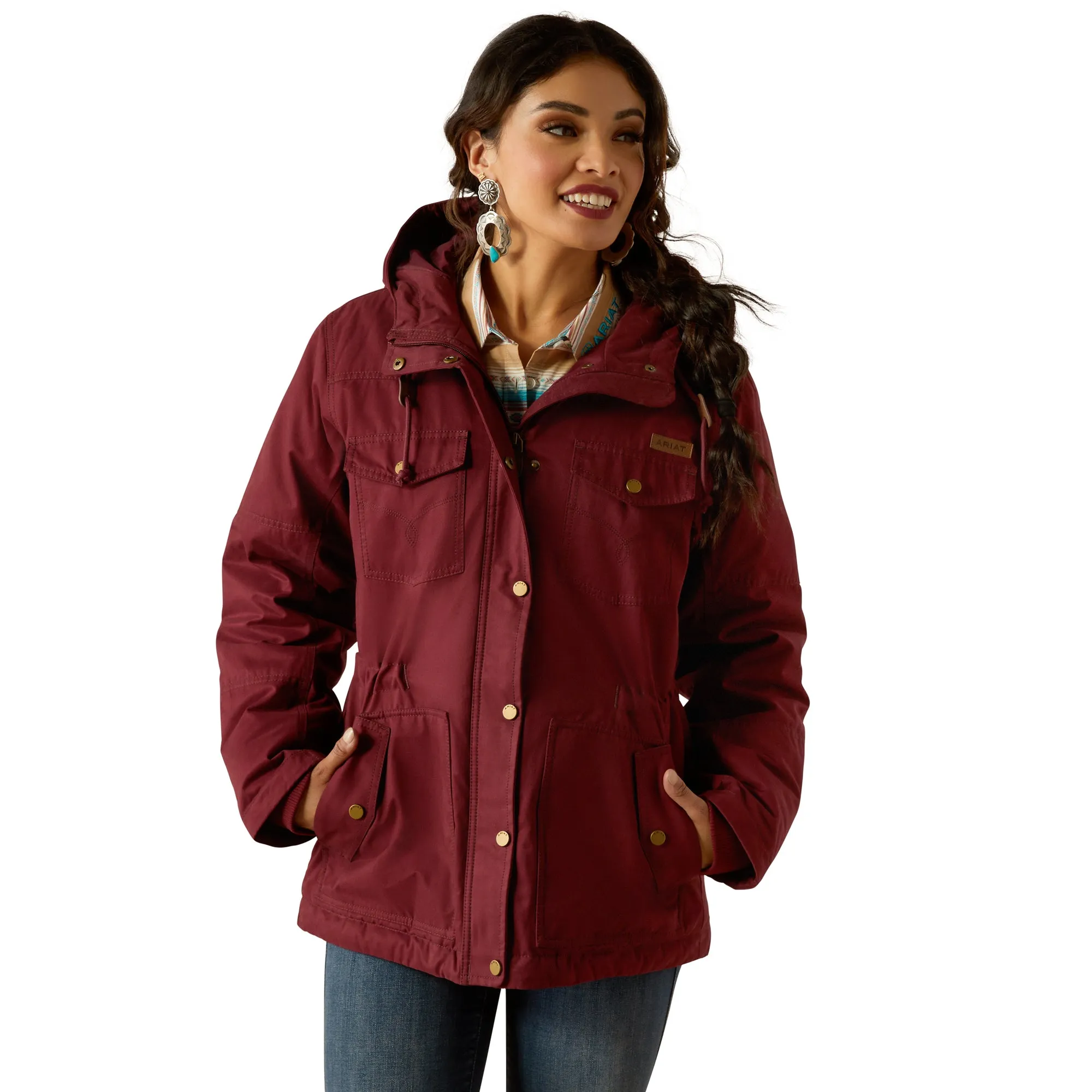 Ariat Ladies Grizzly Tawny Port 2.0 Parka Jacket 10052114