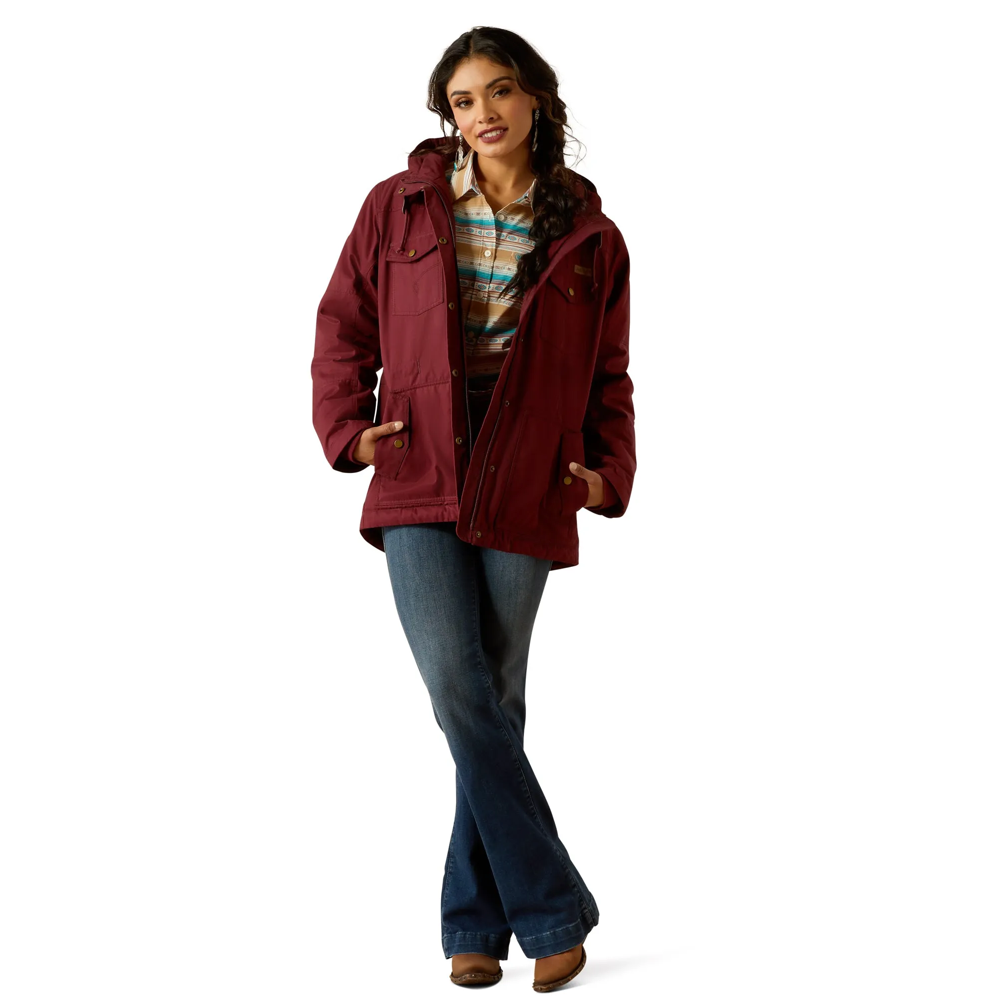 Ariat Ladies Grizzly Tawny Port 2.0 Parka Jacket 10052114