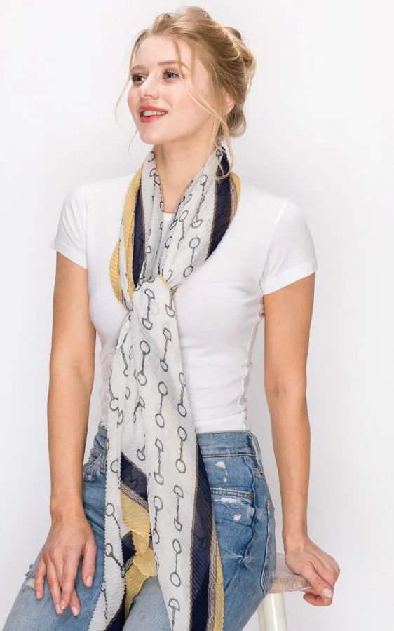 AS299 Printed Oblong Scarf