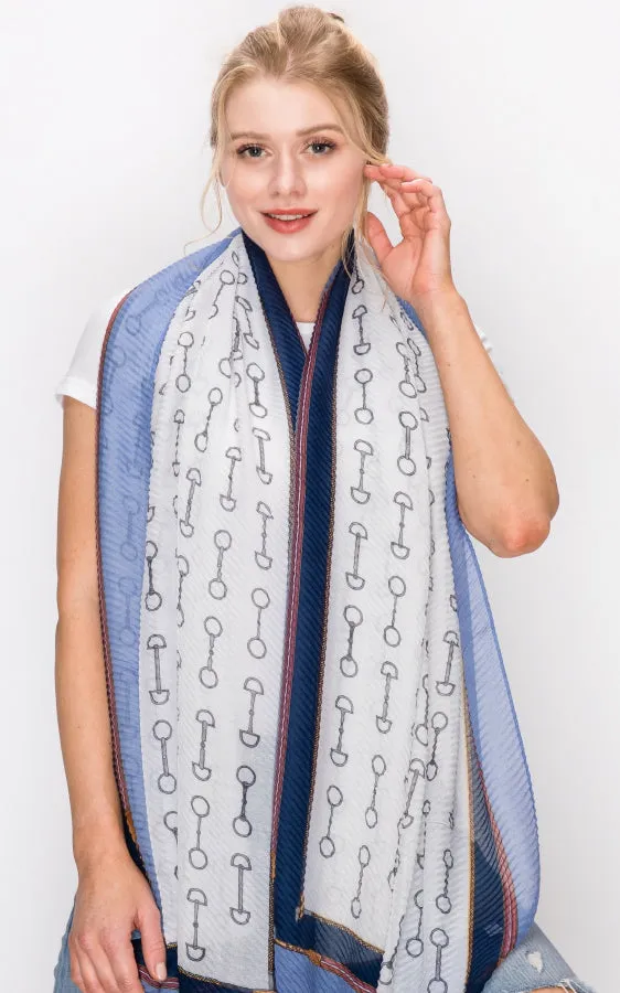 AS299 Printed Oblong Scarf