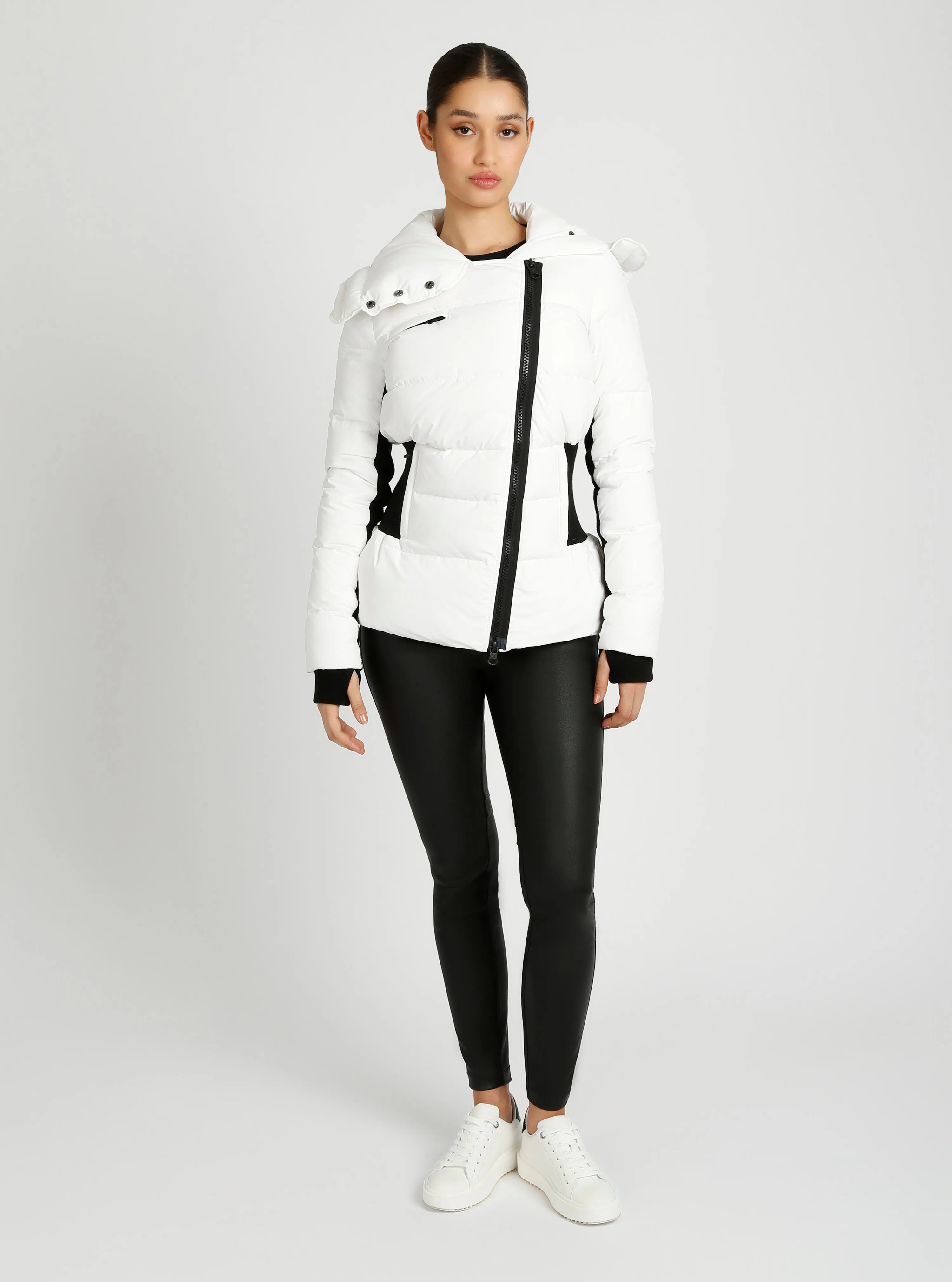 Asymmetrical Mid Puffer Parka