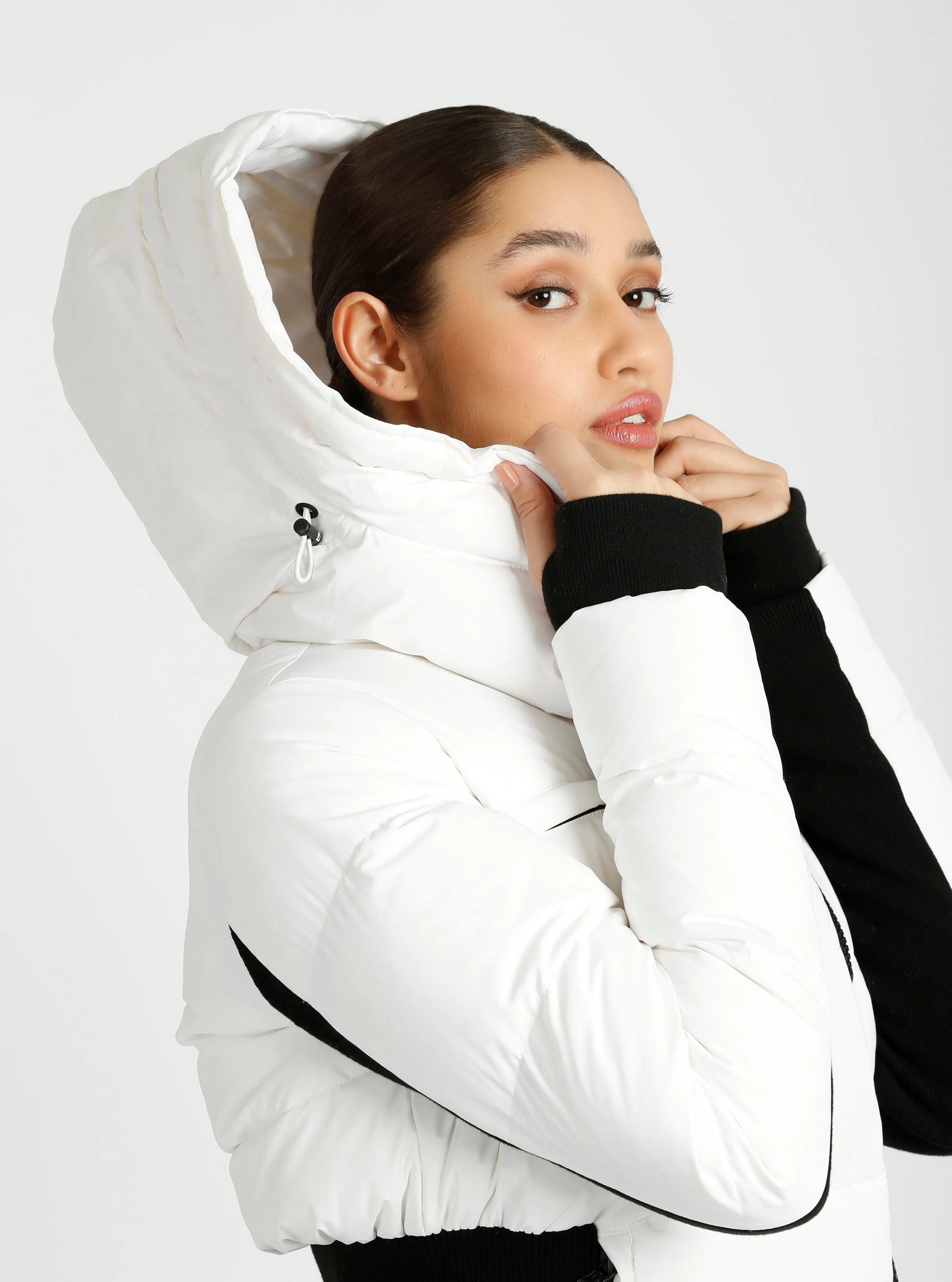 Asymmetrical Mid Puffer Parka