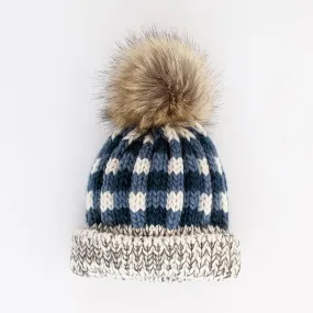 Atlantic Buffalo Check Pom Pom Beanie Hat