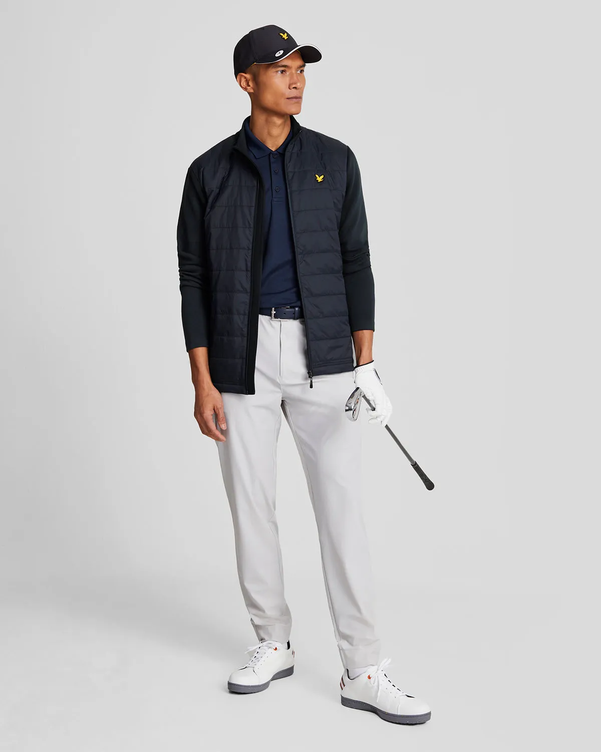 Baffle Quilted Golf Full Zip Jacket