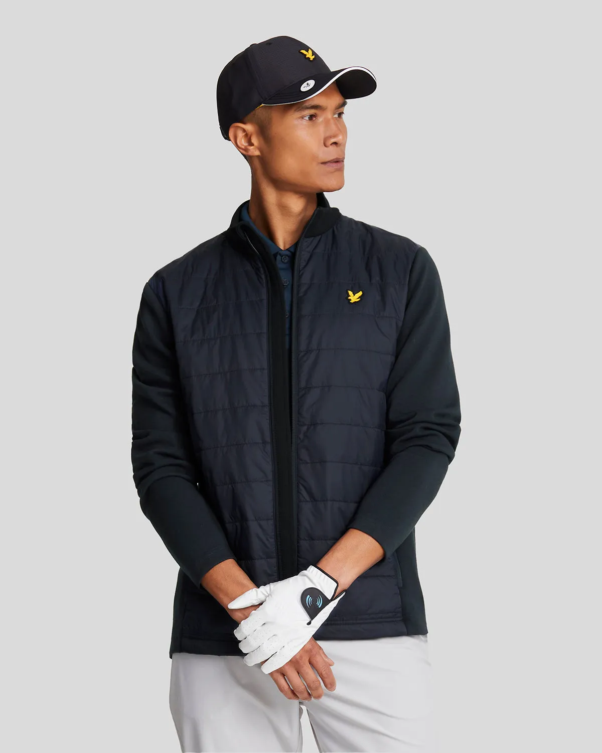 Baffle Quilted Golf Full Zip Jacket