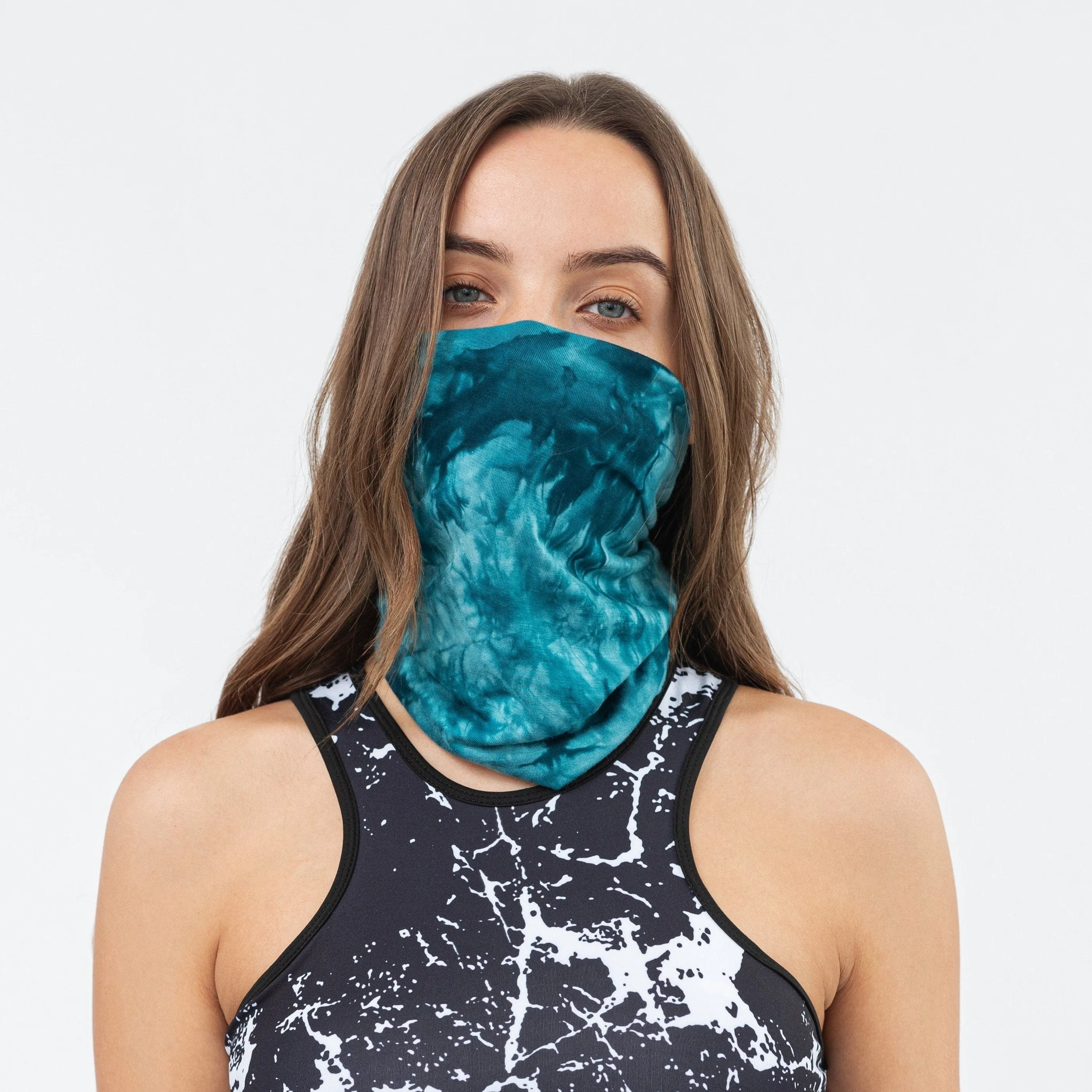 Bandana Face Mask - Teal Dye (Available online only)