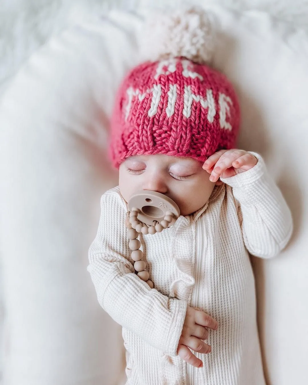 Be Mine Valentine's Day Hand Knit Beanie Hat