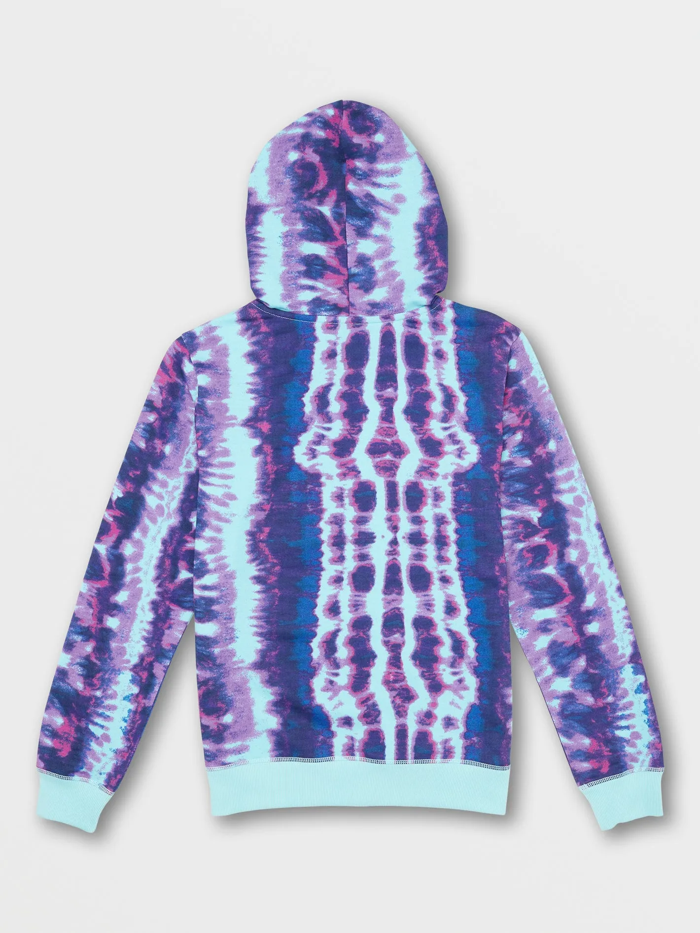 Big Boys Roundabout Pullover Fleece Hoodie - Storm Tie-Dye