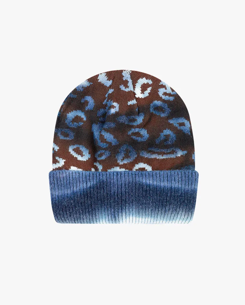 Black Horn - Leopard Knit Beanie