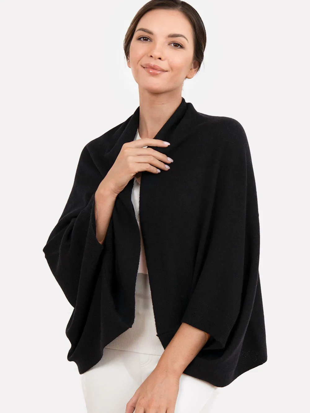 Black Wearable Cashmere Wrap