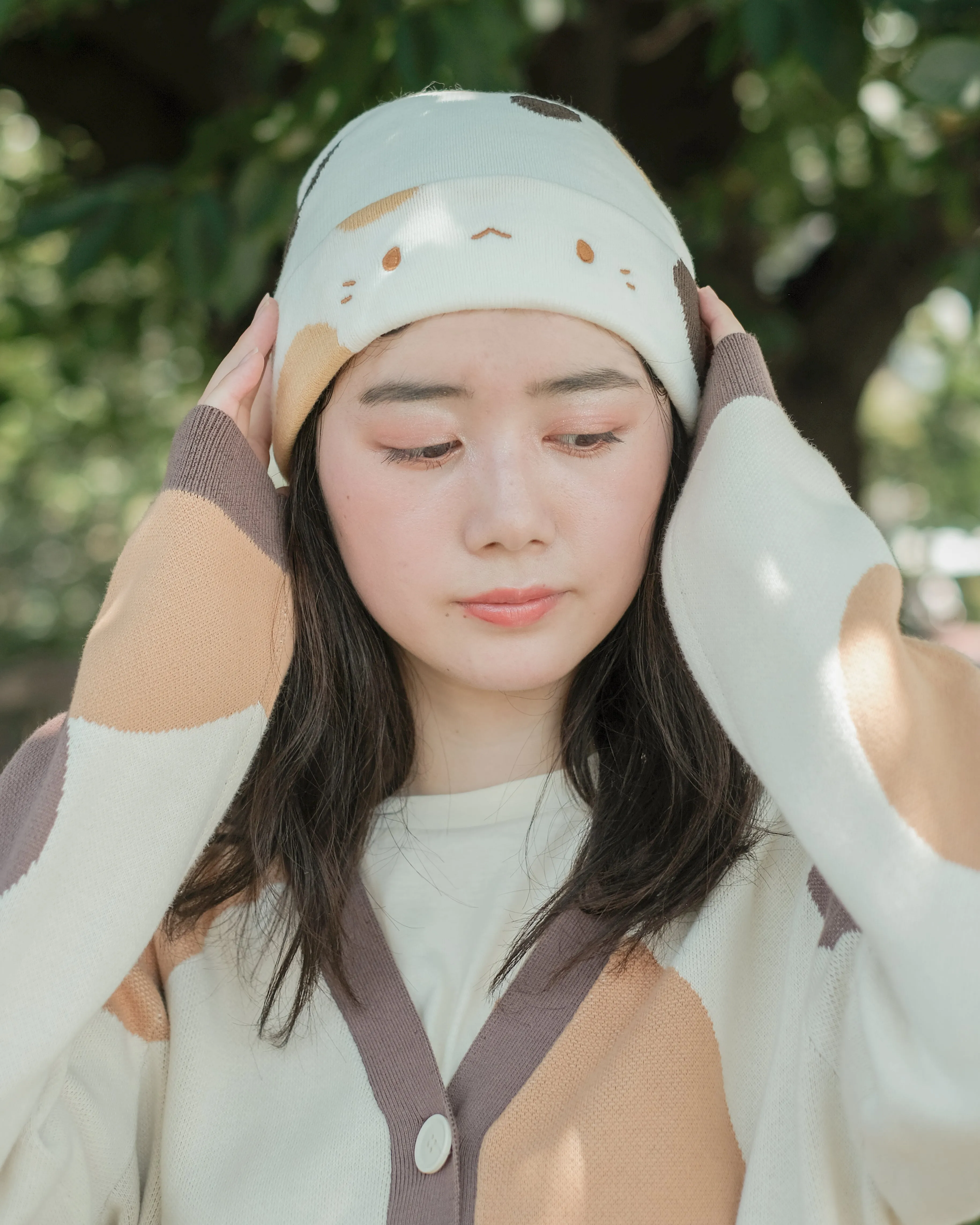 Calico beanie