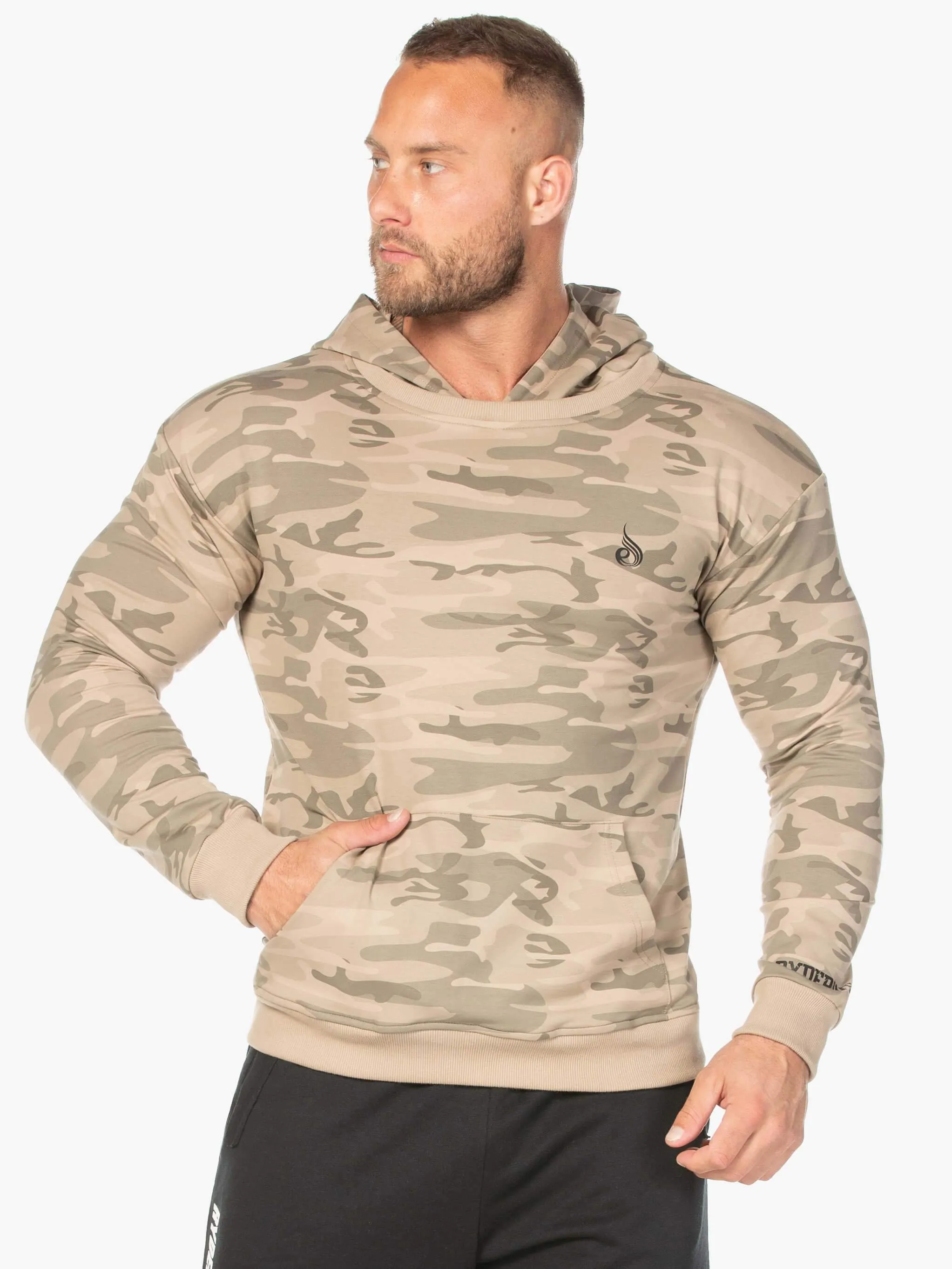 Camo Pullover Hoodie - Tan Camo