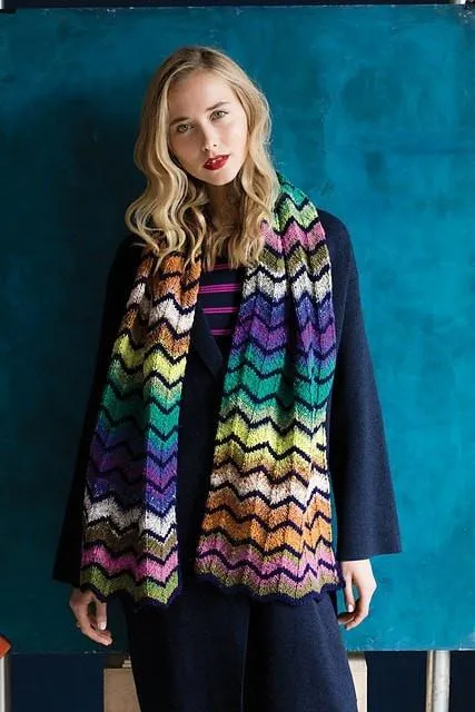 Chevron Striped Scarf Kit