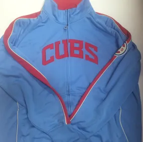 Chicago Cubs Majestic MLB Light Blue Cooperstown Collection Adult Pullover