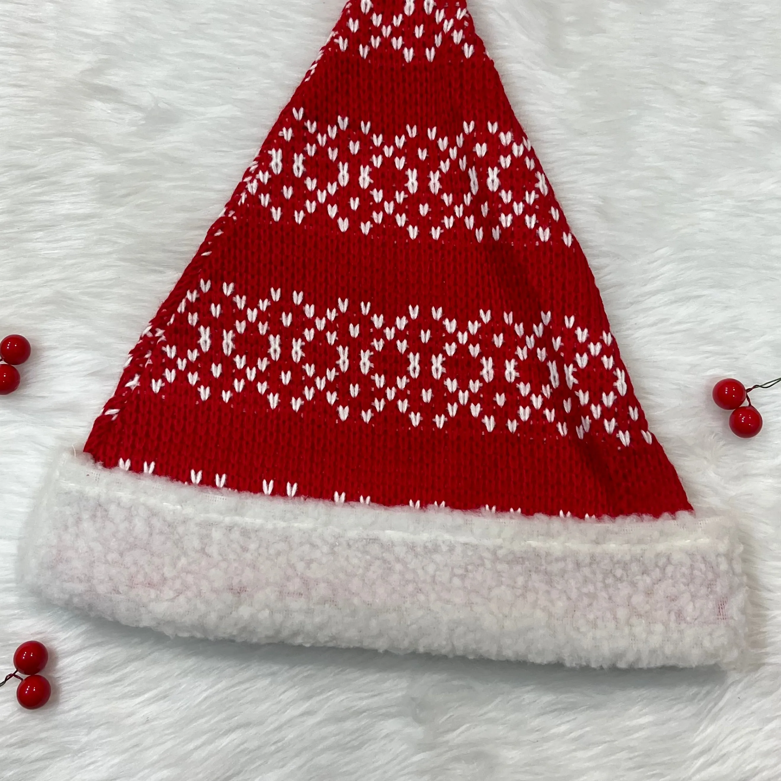 Classic Knit Santa Hat - Adults