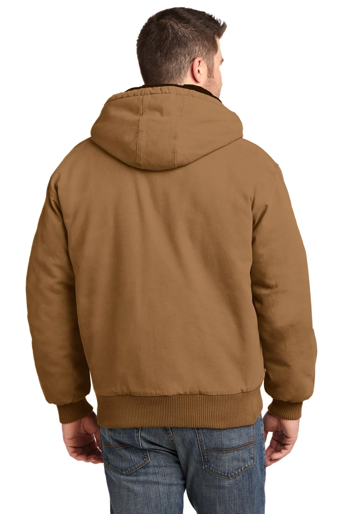 CornerStone Men's Washed Duck Cloth Insulated Hooded Work Jacket - CSJ41