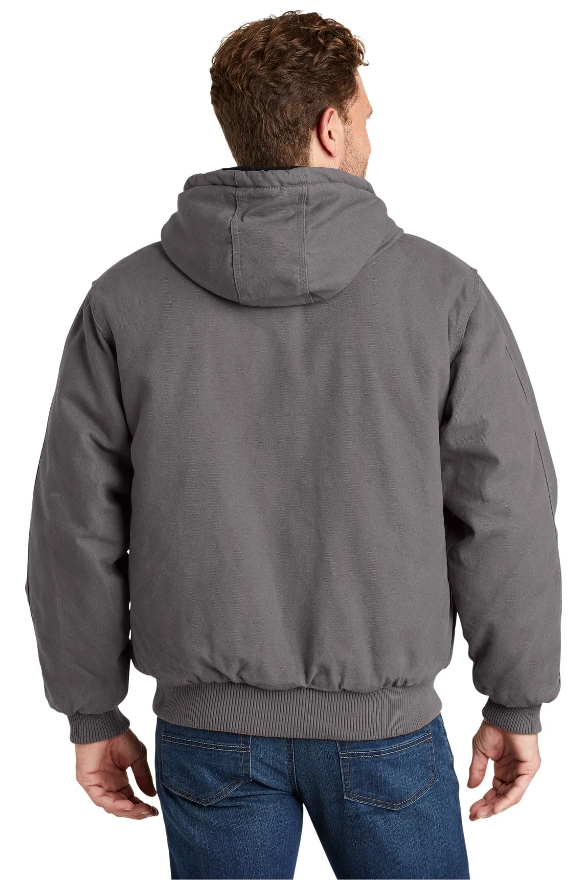 CornerStone Men's Washed Duck Cloth Insulated Hooded Work Jacket - CSJ41