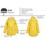 Danefae Gritt Rain Parka Dark Yellow .