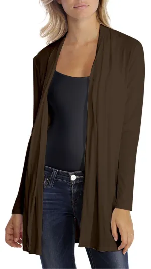 'Debo' Brown Wrap Cardigan