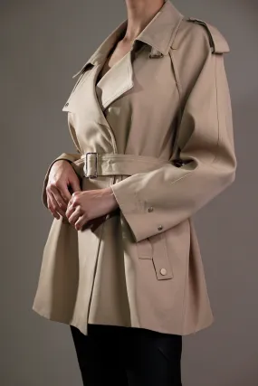 Desert Whisper Short Trench Coat