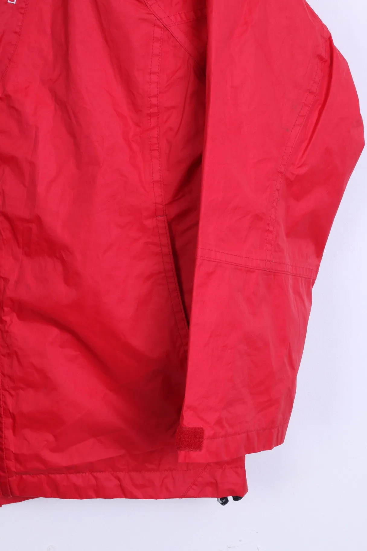 Didriksons Boys 160 Jacket Red Nylon Waterproof Parka Sport