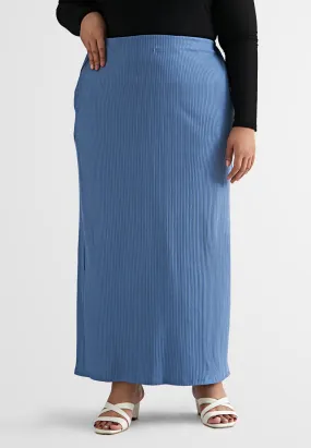 Emory Straight Cut Ribbed Skirt