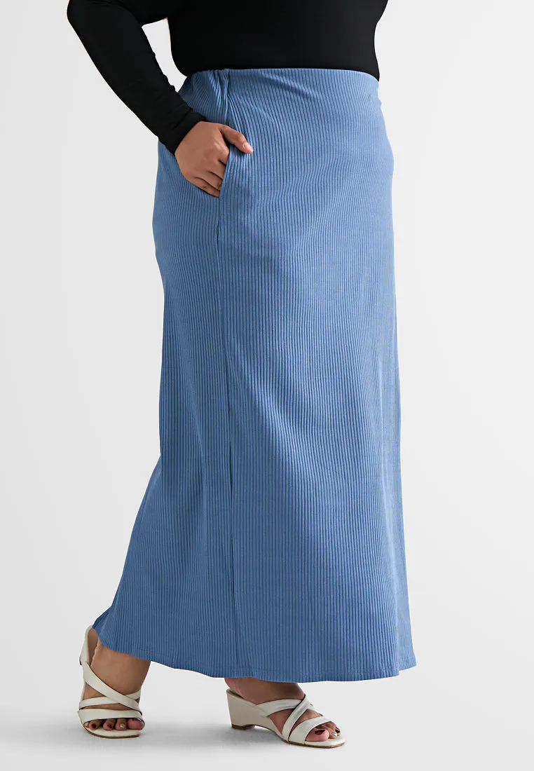 Emory Straight Cut Ribbed Skirt