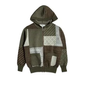 FDMTL Mens Jog Patchwork Parka Jacket