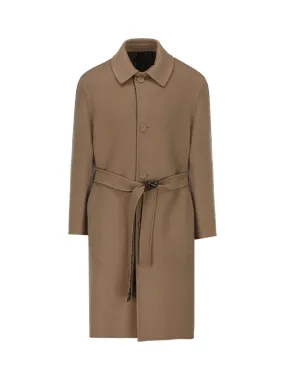 FENDI FW23 Double Wool Trench Coat for Men