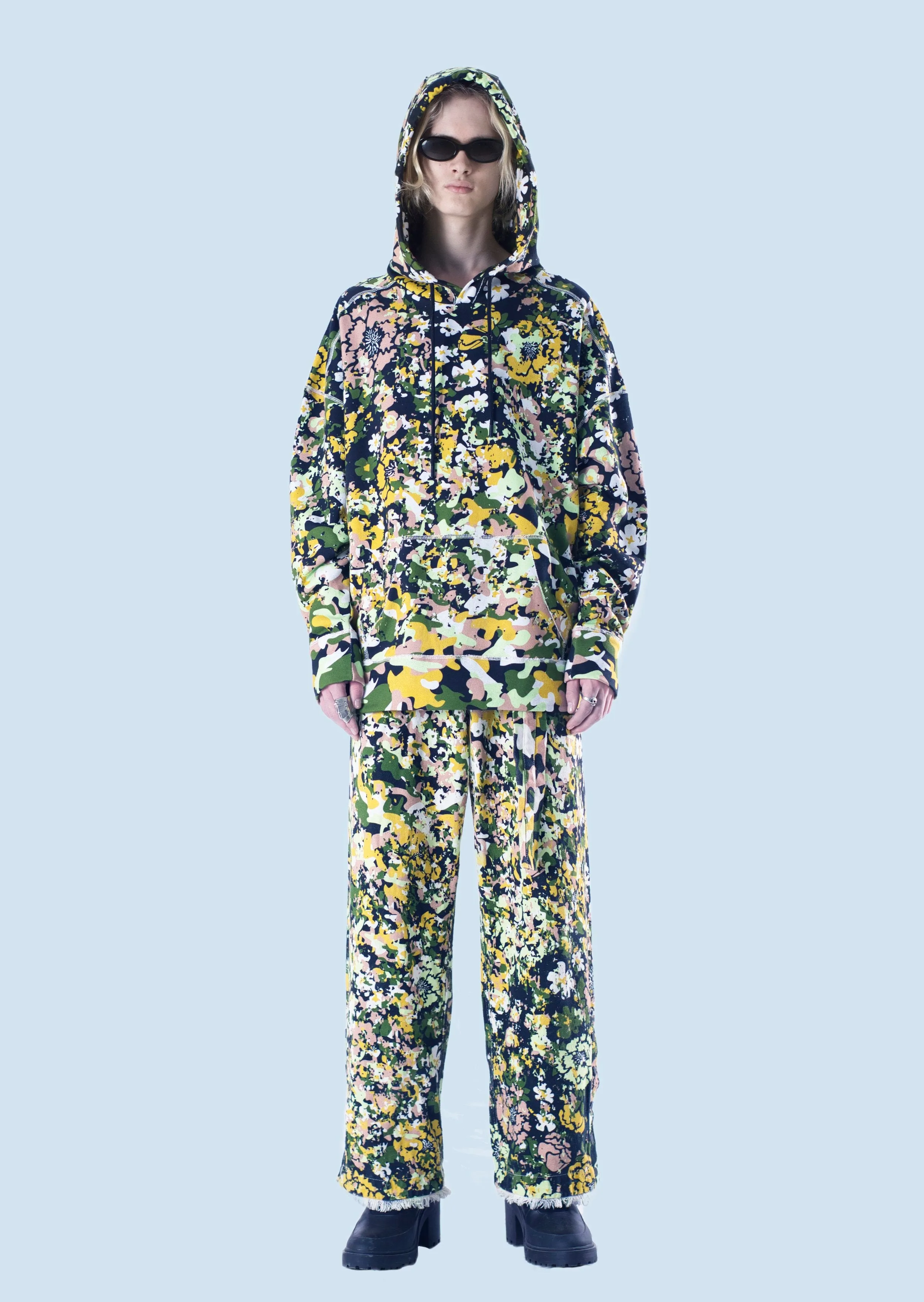 Floral Camo Oversized Parka Jumper - Maastokuvio