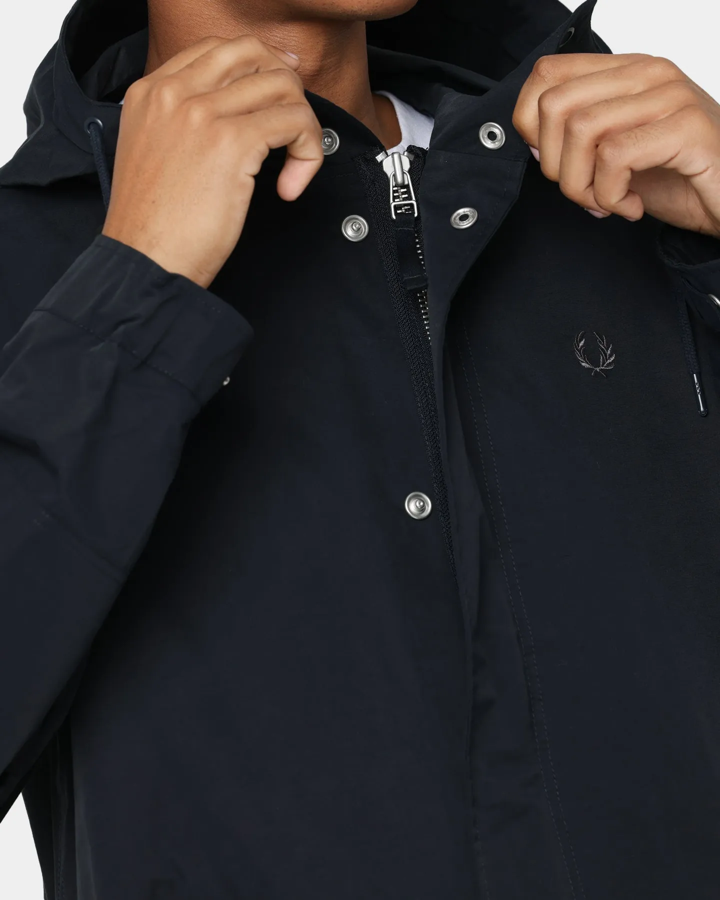 Fred Perry Shell Parka Jacket Navy