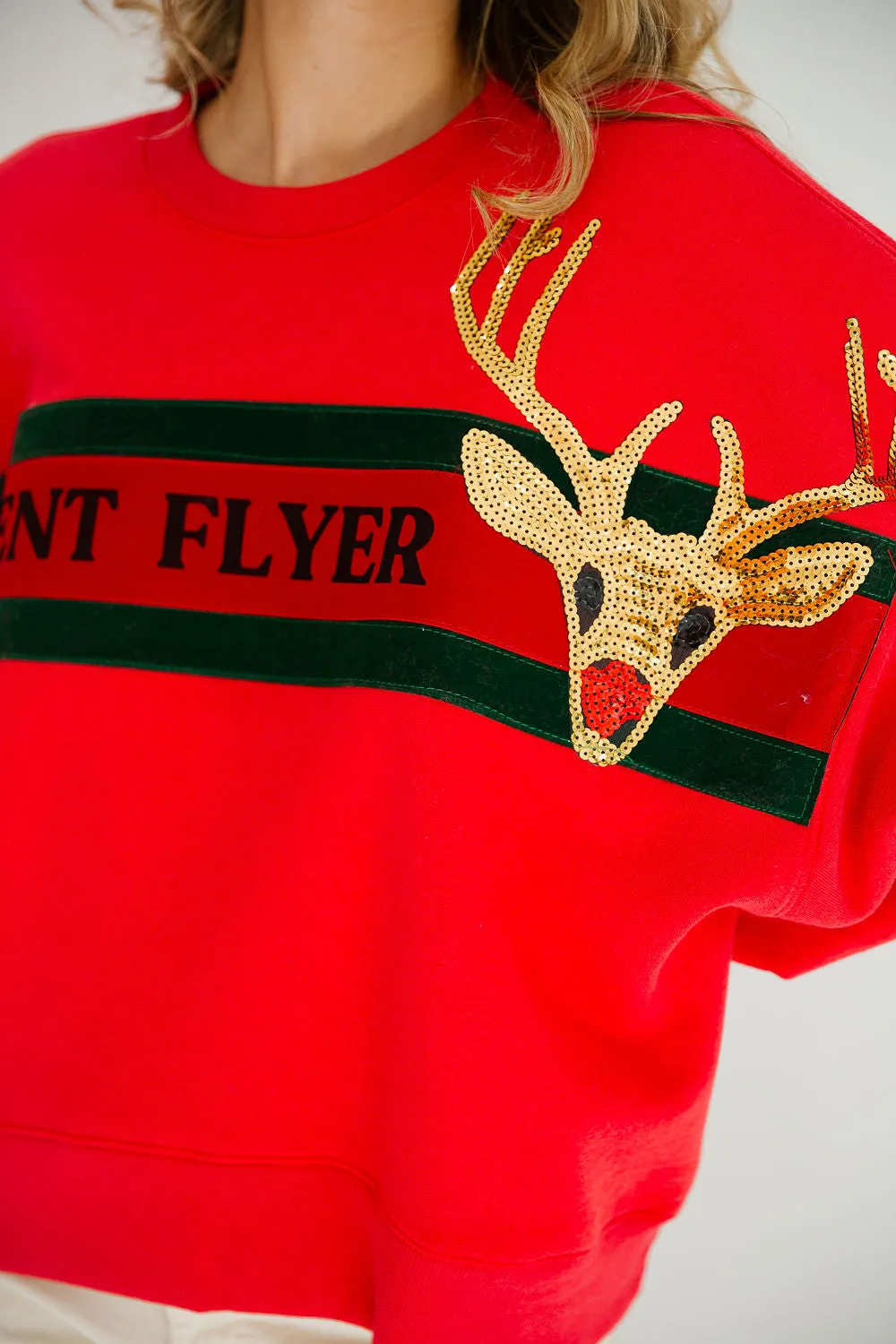 FREQUENT FLYER RED PULLOVER