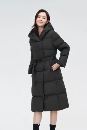 Full Length Hooded Down Jacket