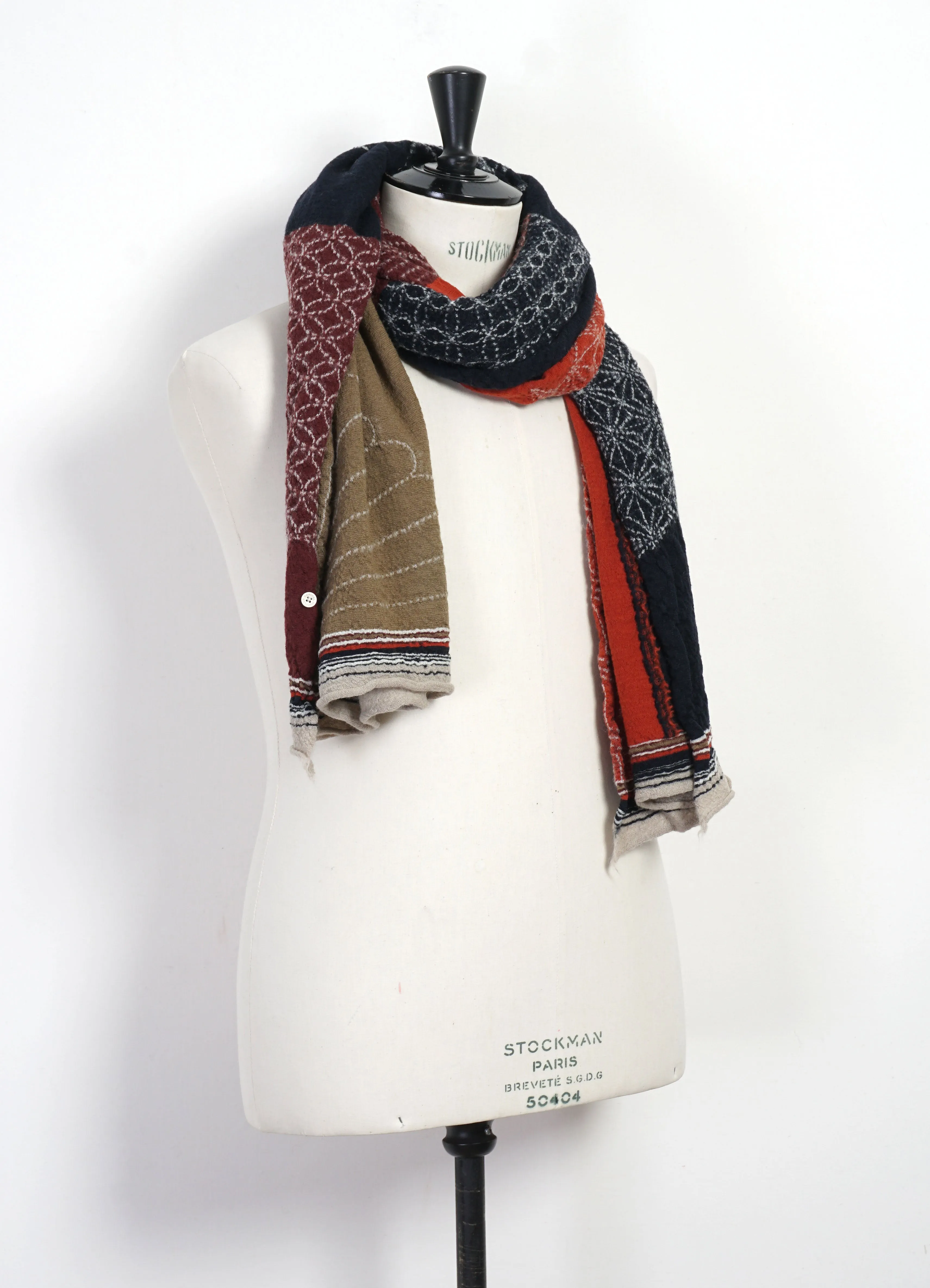 FUROSHIKI | Compressed Wool Scarf | Red