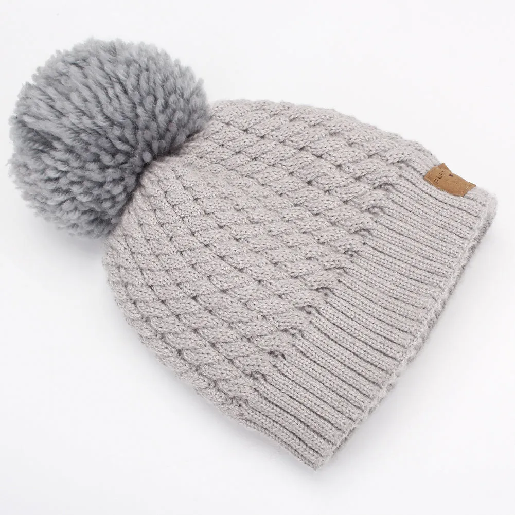 FURTALK Child Winter Yarn Bobble Hat Drop Shipping CH019