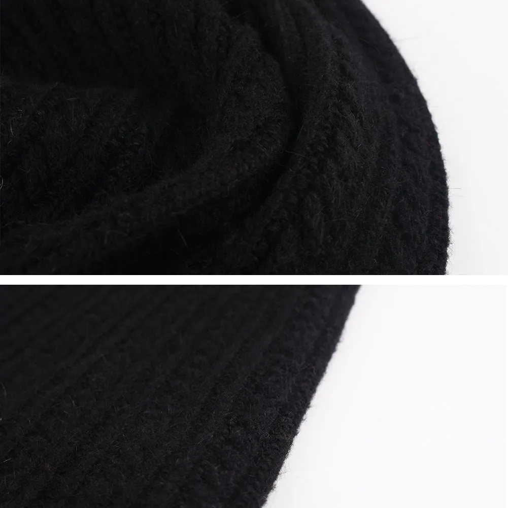 FURTALK Winter Women Real Fur Pom Pom  Hat and ScarfDrop Shipping AD003