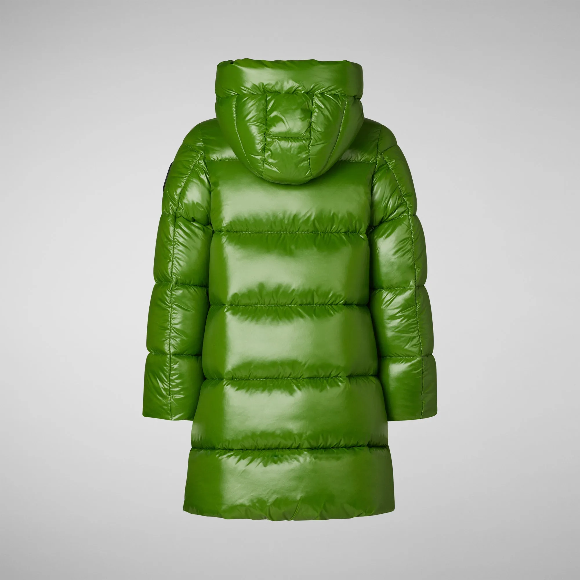 Girls' animal free Puffer jacket Millie in grass green