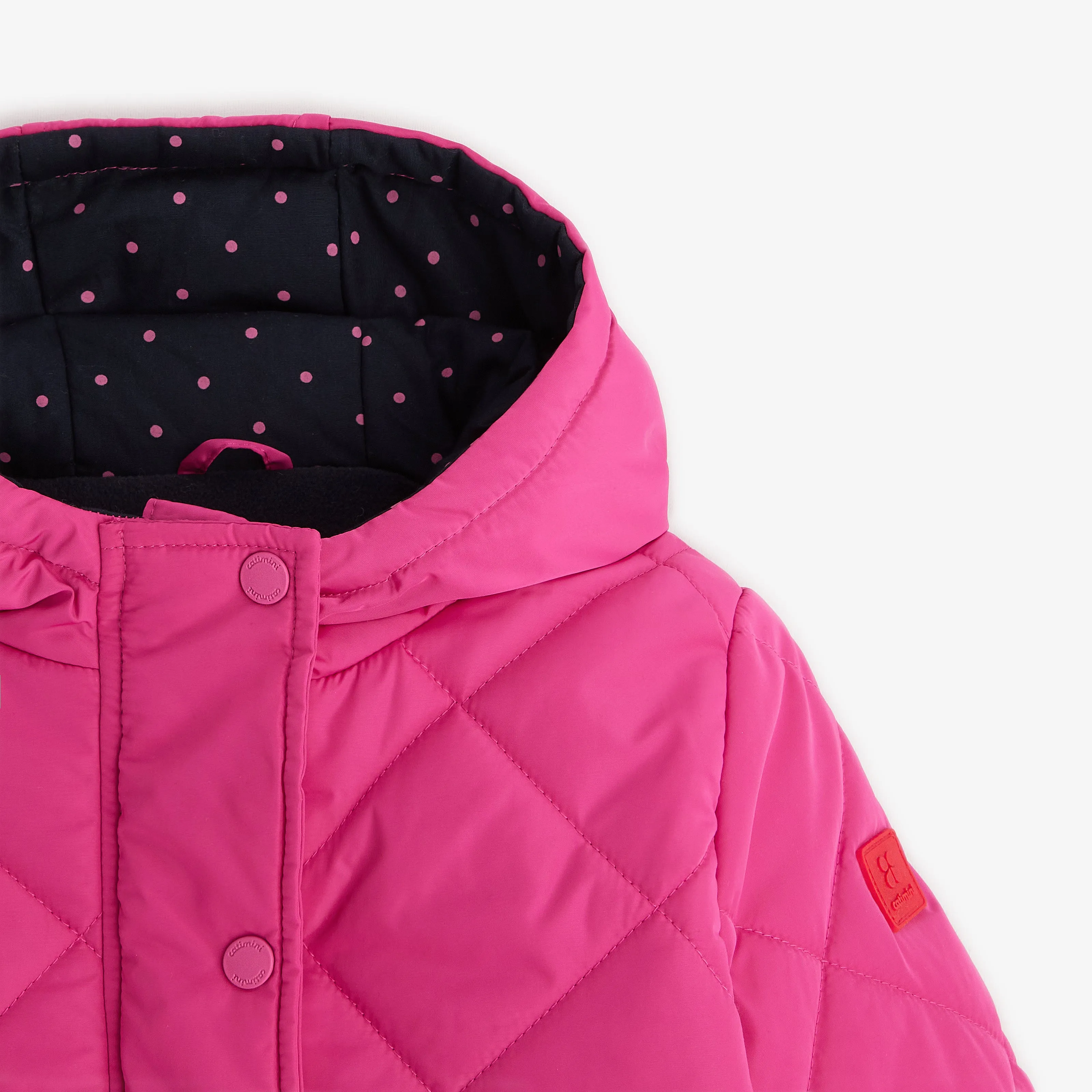 Girls' hot pink parka