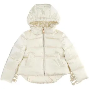 Girls Ivory Fringe Jacket