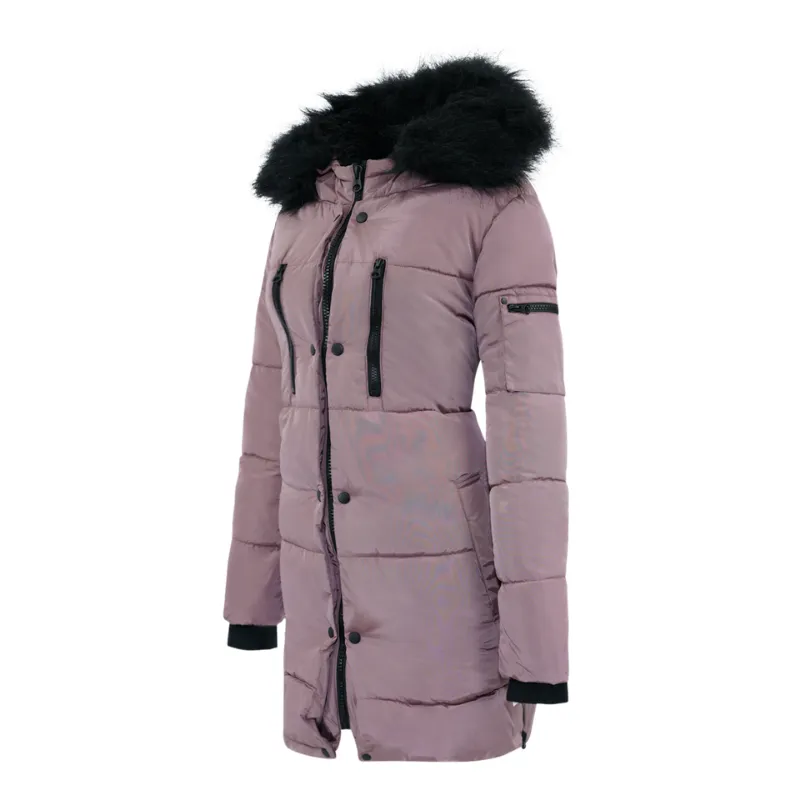 Jessica Simpson Long Puffer Jacket Dusty Pink S