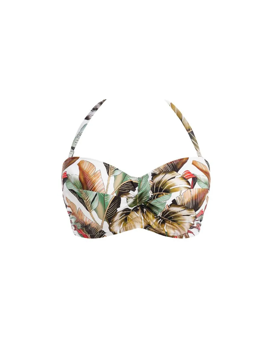 Kinabalu Twist Bandeau Bikini Top - Jungle